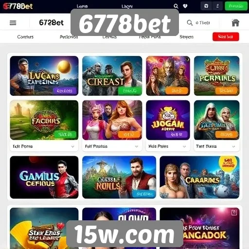 Jogos populares disponíveis na plataforma 6778bet